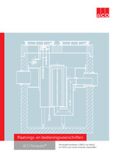 ACO Passavant Bedieningsvoorschriften