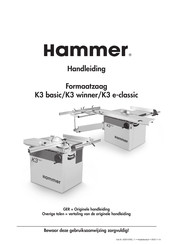 Hammer K3 basic Handleiding