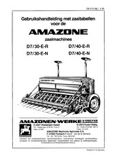 Amazone D7/40-E-N Gebruikshandleiding