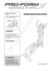 Pro-Form 690 HR Gebruiksaanwijzing