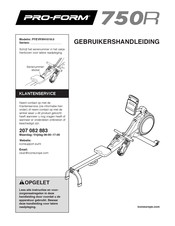 Pro-Form 750R Gebruikershandleiding