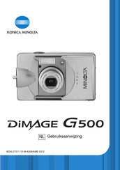 Konica Minolta DIMAGE G500 Gebruiksaanwijzing