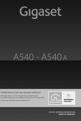 Gigaset A540 A Handleiding
