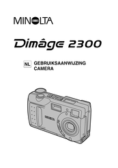 Minolta Dimage 2300 Gebruiksaanwijzing