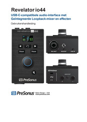 PRESONUS Revelator io44 Gebruikershandleiding