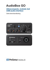 PRESONUS AudioBox GO Gebruikershandleiding