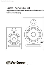 PRESONUS Eris E8 Series Gebruikershandleiding