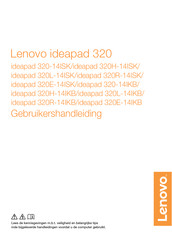 Lenovo ideapad 320R-14IKB Gebruikershandleiding