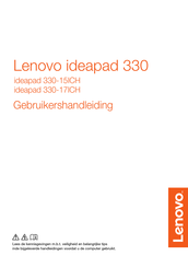 Lenovo ideapad 330-15ICH Gebruikershandleiding