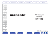 Marantz NR1608 Gebruiksaanwijzing