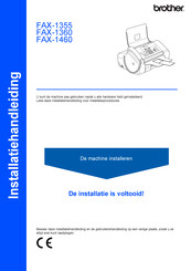 Brother FAX-1460 Installatiehandleiding