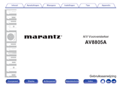 Marantz AV8805A Gebruiksaanwijzing