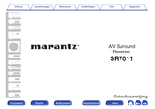 Marantz SR7011 Gebruiksaanwijzing