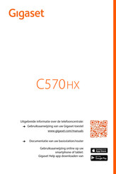 Gigaset C570HX Gebruiksaanwijzing