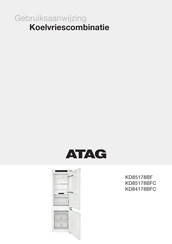 Atag KD85178BF Gebruiksaanwijzing