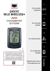 Cateye VELO WIRELESS PLUS Installatiehandleiding