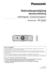 Panasonic PT-EZ57 Gebruiksaanwijzing