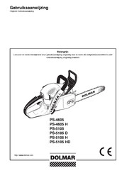 Dolmar PS-5105 H Gebruiksaanwijzing