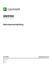 Lexmark XM3150 Gebruikershandleiding