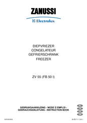 Electrolux ZANUSSI ZV 55 Gebruiksaanwijzing