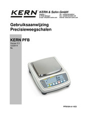 KERN and SOHN PFB 3000-2 Gebruiksaanwijzing