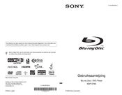 Sony BDP-S760 Gebruiksaanwijzing