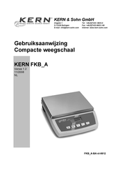 KERN and SOHN FKB 8K0.1A Gebruiksaanwijzing