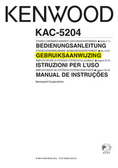 Kenwood KAC-5204 Gebruiksaanwijzing