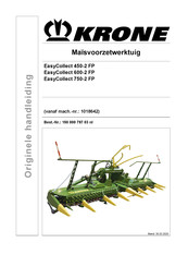 Krone EasyCollect 600-2 FP Originele Handleiding