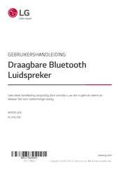 LG PL7W Gebruikershandleiding