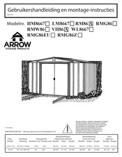 Arrow Storage Products RMG86 Gebruikershandleiding En Montage-Instructies