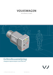 Volkswagen VAS 6558/13A Gebruiksaanwijzing