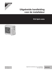 Daikin RXF60A2V1B Uitgebreide Handleiding Voor De Installateur