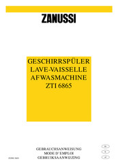 Zanussi ZTI 6865 Gebruiksaanwijzing