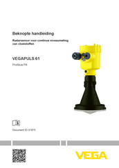 Vega VEGAPULS 61 Beknopte Handleiding