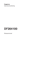 Gaggenau DF264100 Gebruikershandleiding