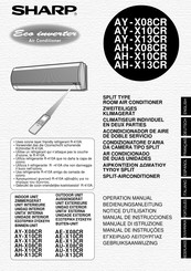 Sharp AY-X08CR Gebruiksaanwijzing