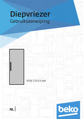 Beko RFNE 270 K31 WN Gebruiksaanwijzing