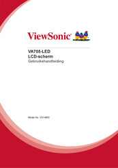 ViewSonic VA705-LED Gebruikshandleiding