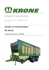 Krone 1066280 Originele Handleiding