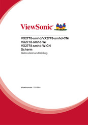 ViewSonic VX2778-smhd-W-CN Gebruikshandleiding