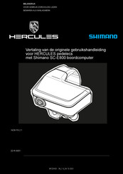 Shimano 22-R-0001 Gebruikshandleiding