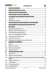 Powerplus POWXG30410 Gebruiksaanwijzing