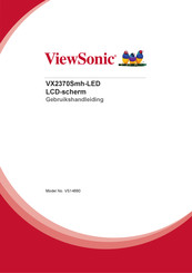 ViewSonic VX2370Smh-LED Gebruikshandleiding