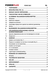 Powerplus POWC1061 Gebruiksaanwijzing