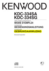 Kenwood KDC-334SA Gebruiksaanwijzing