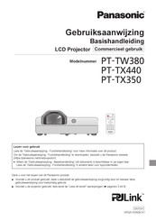 Panasonic PT-TX440 Gebruiksaanwijzing