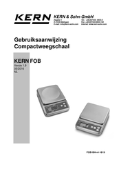 KERN and SOHN FOB 1K1M Gebruiksaanwijzing