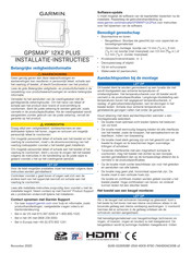 Garmin GPSMAP 12x2 Plus Installatie-Instructies
