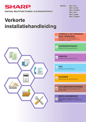 Sharp MX-C304WH Verkorte Installatiehandleiding